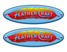 Zwei Feder Handwerk Boot Retro