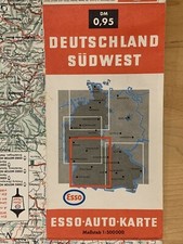 Vintage esso germany road - germany,