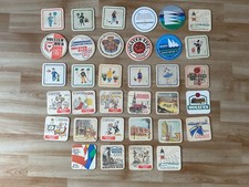 34 alte Bierdeckel der Holsten