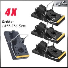 4X Rattenfallen Schlagfallen | Rattenbekämpfung mit professioneller Schlagfalle