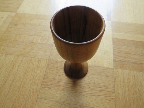 Holz kelch becher schale fuß - holz,