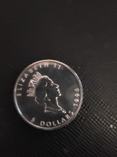 Kanada 5 Dollar Maple Leaf 1998 Silbermünze  - 1 oz silver -  1 Unze