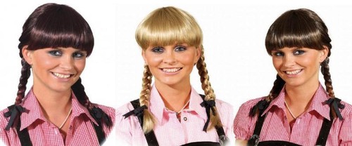 Perücke zopfperücke trachten - zopfperücke,