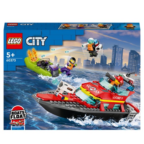 Lego city feuerwehrboot 60373 - feuerwehrboot,