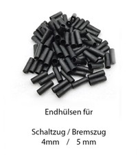 Endhülsen Bremse Schaltung 4 od. 5 mm f. Bremszug Schaltzug Fahrrad f Bowdenzug