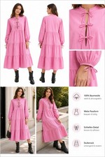 Kleid mit Schleifen aus reiner