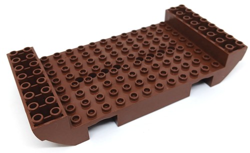 Lego bootsrumpf braun - braun, aus