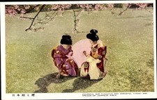 Ak Mädchen in japanischer