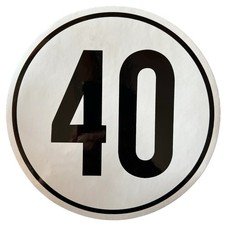 Geschwindigkeitsschild