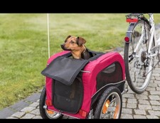 fahrradanhänger für Hunde, Trixie, S, belastbar bis 15 Kilo.