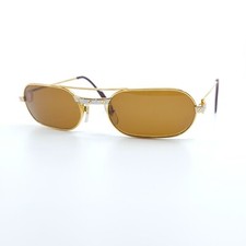 Cartier Must Louis Santos Sunglasses 55-20-140 22kt Gold Custom Lenses + Box