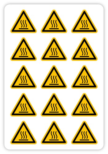 15x aufkleber warnung vor - 15x,