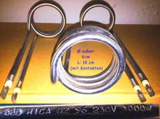 RICA 585 230V/1000W Thermoelement Haake Heizspirale Tauchsieder Heater Element