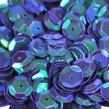 Pailletten Lila irisierend gewölbt 8 mm, 17g, basteln, nähen Styropor Deko PF19