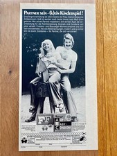 Anti Baby Condom FF Fromms Blausiegel Kondom 1974 Vintage Advert Werbung