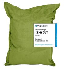 Lumaland Sitzsack Microvelours XXL 380L 140x180 Beanbag Riesen Sitzkissen Indoor