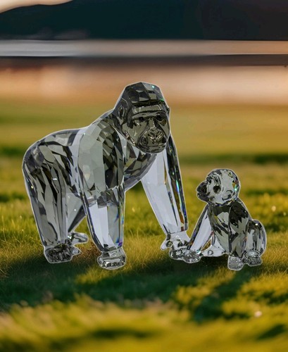 Swarovski gorillas mutter - swarovski, mutter+baby