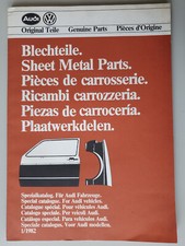Bildkatalog Audi Blechteile 01/1982 für 80 Coupé 100/Avant und 200 ab 1976