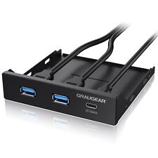 20Gbps USB-C Front-Panel in 3,5 Zoll + 2x USB-A Port, USB 3.2 Gen2x2, USB-HUB