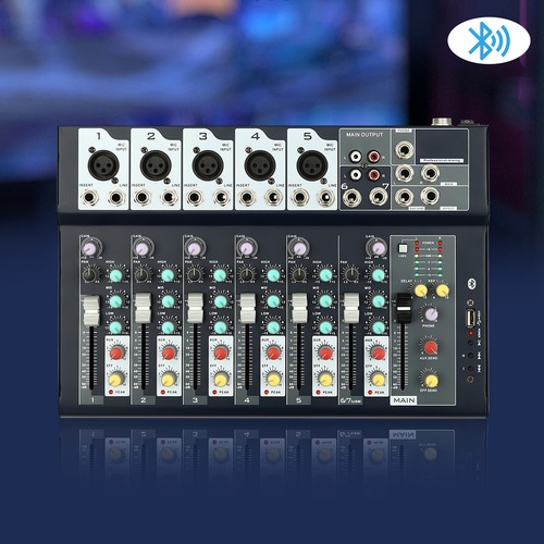 Pro kanal audio mixer - 7-kanal,