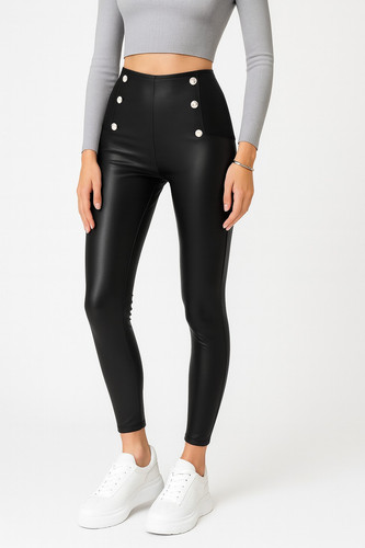 Damen thermo leder optik - damen, leder-optik