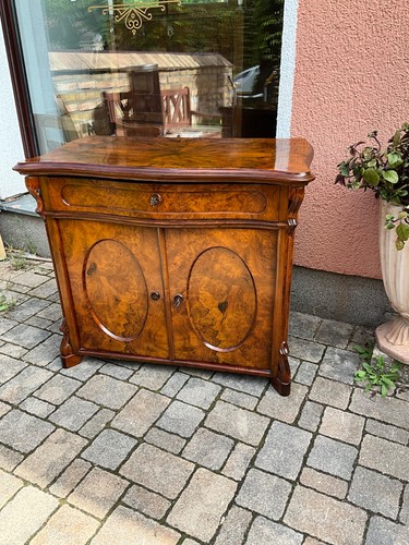 Spätbiedermeier halbschrank - spätbiedermeier,
