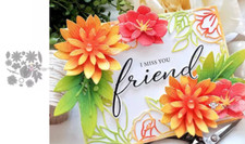 Große Platte Bluetenstanzschablonen - verschiedene Blueten