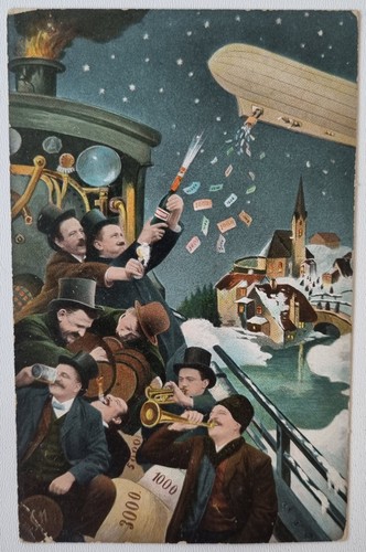 Zeppelin künstler - ak,