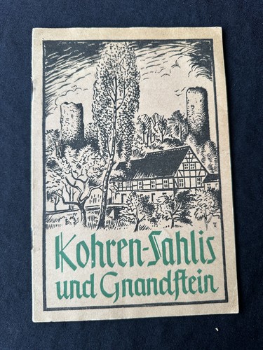 Altes buch kohren sahlis - altes, kohren-sahlis