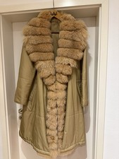 Damenmantel mit Echtpelz-Besatz – Rolf Schulte Gr. 40 Beige