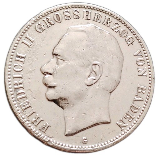 Baden mark 1908 silber - 5,