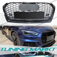 RS5 Optik Schwarz Frontgrill Wabengrill Kühlergrill für AUDI A5 F5 S5 2016-2019