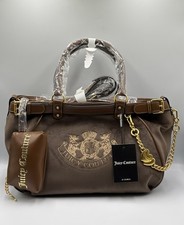 Juicy Couture Scottie Twig Hund braun Samt Tasche Handtasche Y2K Hand Schultergurt