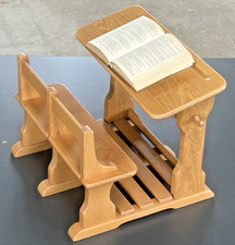 Alte Puppen Schulbank - Eiche Schreinerarbeit