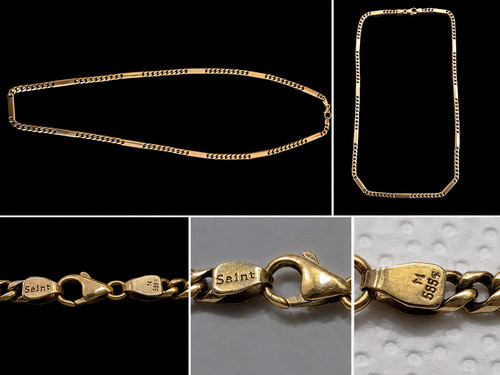 585er goldkette massive - –,