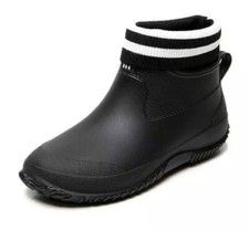 Herren Damen Winter Fell Gefüttert Wasserdicht Gummistiefel Warm Regenstiefel de