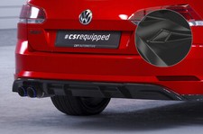 Heck Ansatz Spoiler Tuning Diffusor Glossy für VW Golf 7 Variant GTD HA293-G
