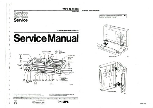 Service manual anleitung - service, für