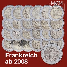 ### 2 € EURO FRANKREICH GEDENKMÜNZEN AB 2008 ALLE AUSGABEN LIEFERBAR ###