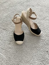 Graceland, Deichmann, Sandalette, Espandrilles, schwarz, 37, gepflegter Zustand 