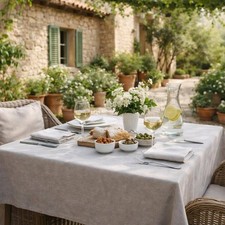 Pichler Tischdecke Mino Silber