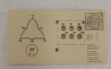 ELWE 31 05 801 Schablone Nenndaten für 3 Phasen Induktionsmotor polumschaltbar