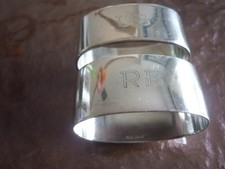 2 Serviettenringe Robbe & Berking Silber oval 5,7 x 3,5 cm Napkin Ring R u B TOP