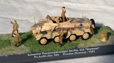 1/72 Fertigmodell 8x8 Spähwagen Sd.Kfz. 233 Stummel Rhodos 1943 mit Besatzung