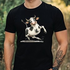 T-Shirt Herren Verrückte Kuh