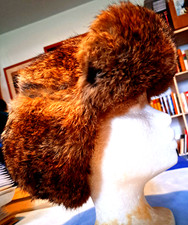 echter Rot Fuchs Damen Kopfbedeckung Mütze Schapka ... neuwertig 70er