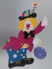 Fensterbild- Tonkarton- Clown