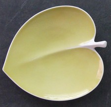 Wunderschönes ROSENTHAL Germany, Porzellan Blatt, Dekoschale, Grün-Weiss