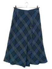 BOGNER Strickrock Damen Rock Gr. DE 40 blau-khaki Elegant