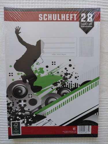 Schulhefte din kariert - din, a4